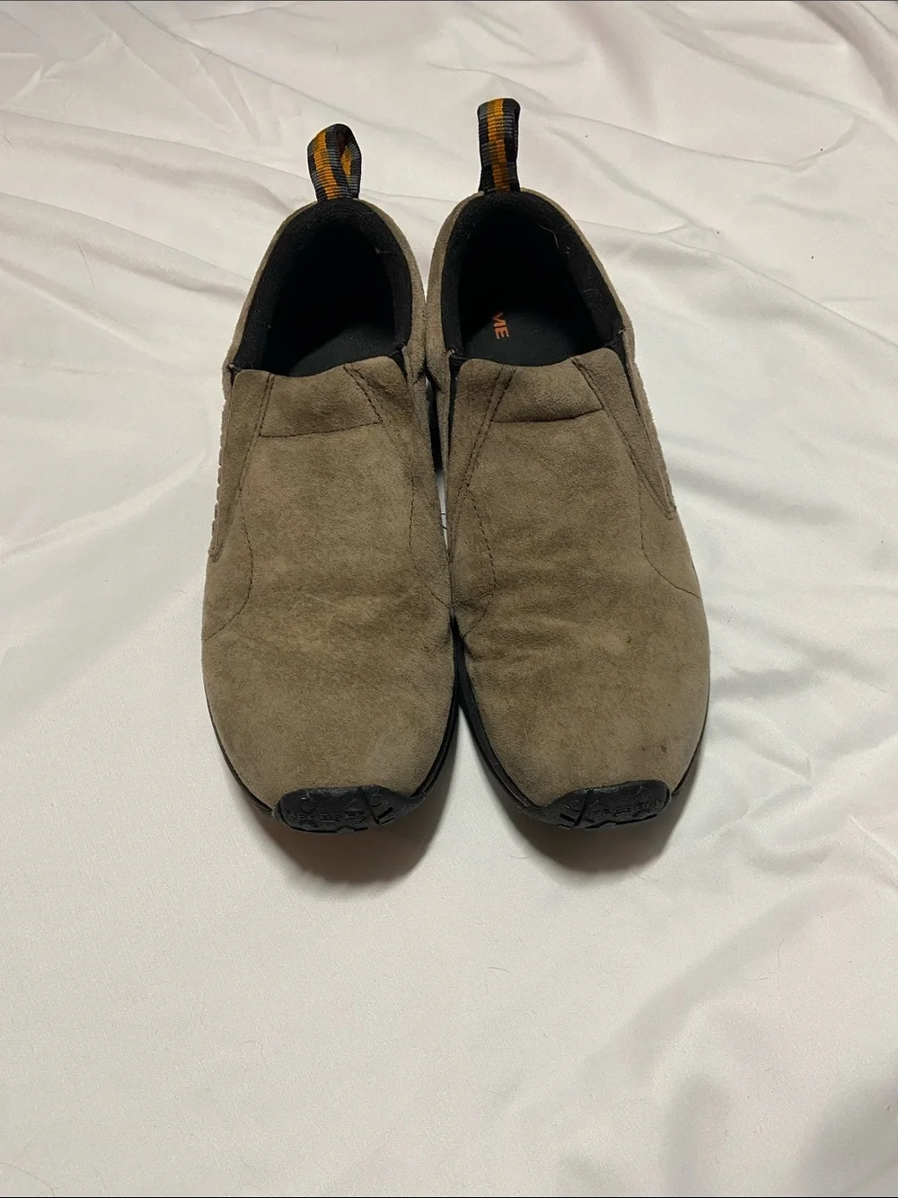 Merrell Olive Suede Slip-On Loafers